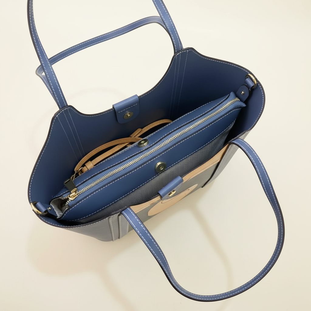 Steppe Impressions Carved Leather Tote