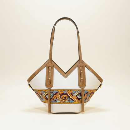 Heart-Edge Leather Carving Tote