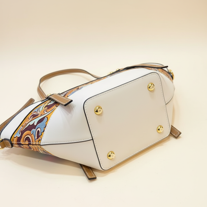 Heart-Edge Leather Carving Tote