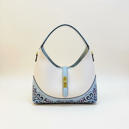 Steppe Hand- Painting Base Bucket Bag