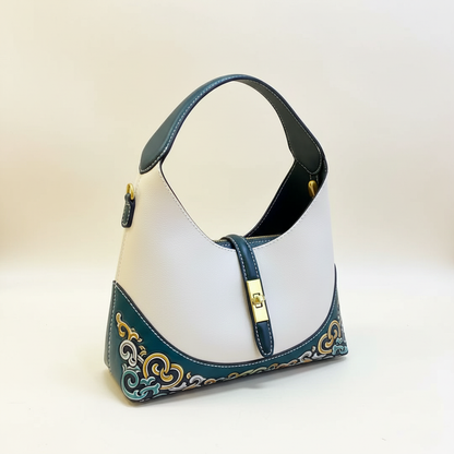 Steppe Hand- Painting Base Bucket Bag