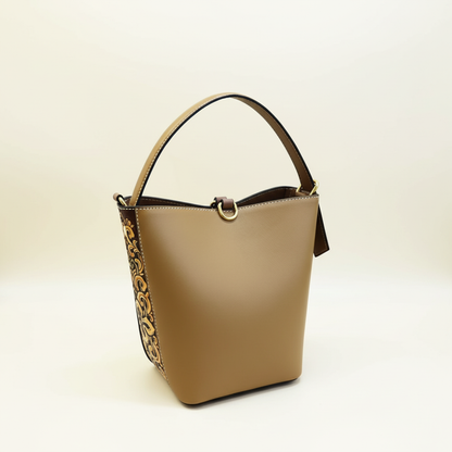 Auspicious Carving Dual-Use Basket Bag