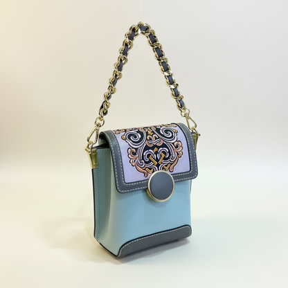 Vintage Pattern Cigarette Case Crossbody Bag
