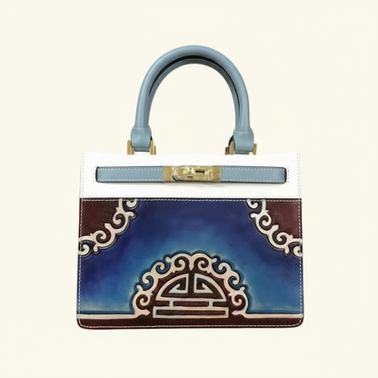 Brushstroke Hand-Painted Kelly Bag