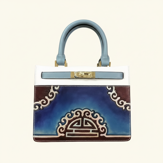 Brushstroke Hand-Painted Kelly Bag